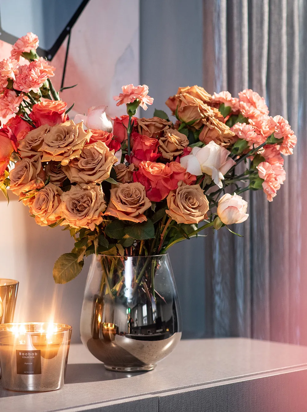 Flowers at the clinic reception